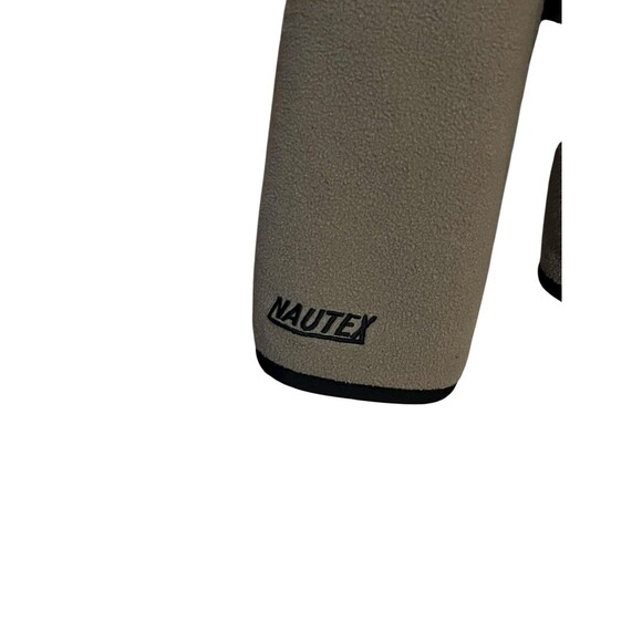 Vintage Nautica Mens XL Beige Quarter Zip Fleece Pullover Sweatshirt - Picture 5 of 6